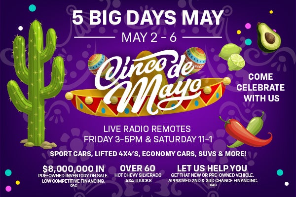 5 Big Days May Celebration Sale